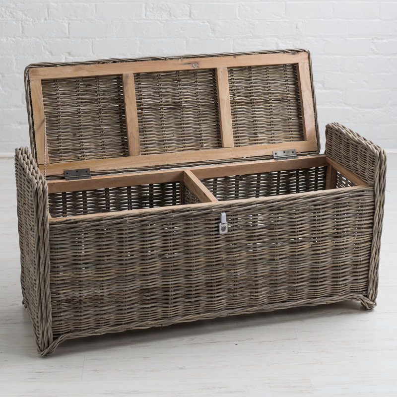 Brambly Cottage Macclesfield Kubu Rattan Storage Bench & Reviews